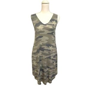 Maurices Camouflage Short Midi T-shirt Dress XS